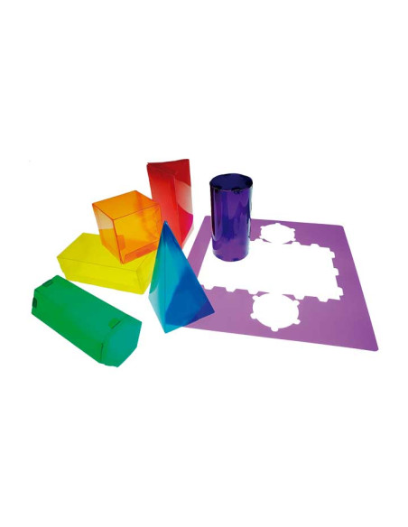 SET 6 FIGURAS GEOMÉTRICAS HENBEA GEOS TRANSLÚCIDOS