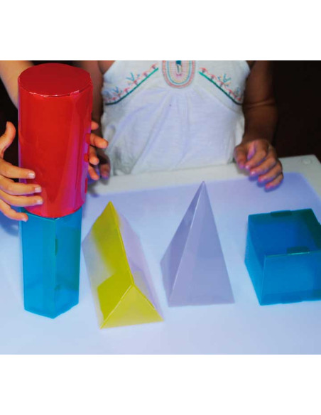 SET 6 FIGURAS GEOMÉTRICAS HENBEA GEOS TRANSLÚCIDOS