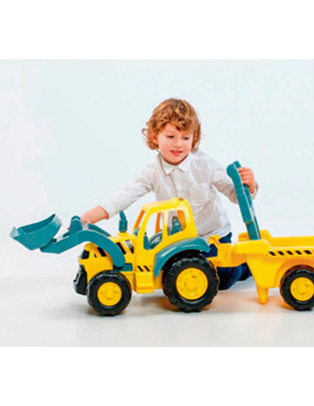 SUPER TRACTOR MINILAND CON REMOLQUE
