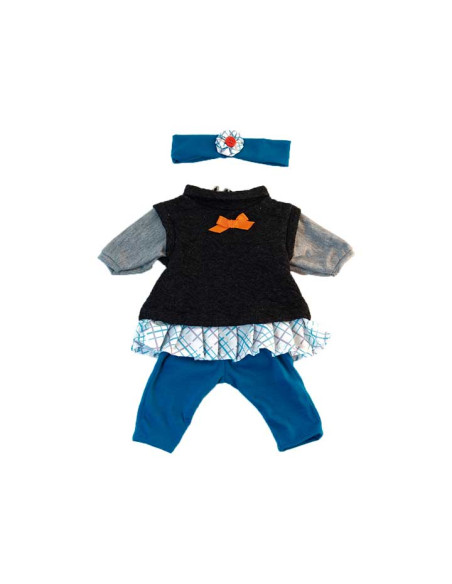 ROPA MINILAND PARA MUÑECOS 40cm CONJUNTO ENTRETIEMPO NIÑA