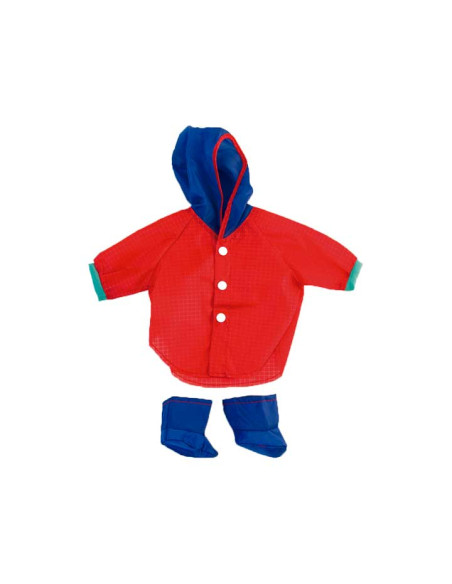 ROPA MINILAND PARA MUÑECOS 40cm TRAJE LLUVIA CON BOTAS
