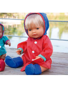 ROPA MINILAND PARA MUÑECOS 40cm TRAJE LLUVIA CON BOTAS 2