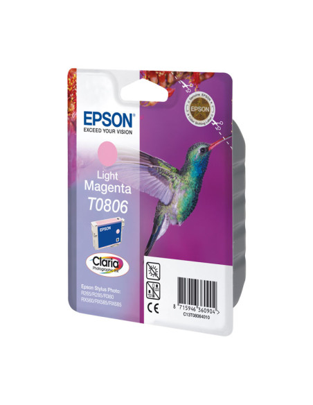 CARTUCHO INKJET EPSON T080640 STYLUS PHOTO R265285360 RX560585685 MAGENTA CLARO