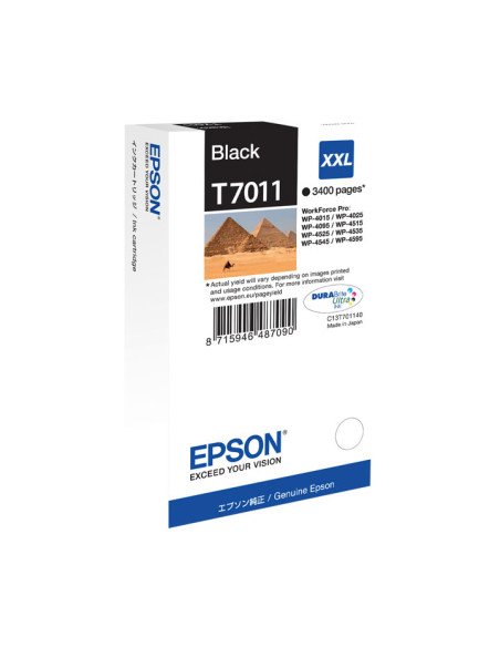 CARTUCHO INKJET EPSON T701140 WORKFORCE PRO WP4000WP45004525DNF4015DN NEGRO XXL