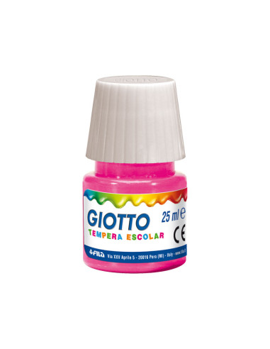 ESTUCHE 12 BOTES TÉMPERA ESCOLAR GIOTTO 25ml  PINCEL