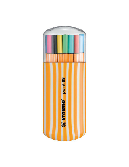 ESTUCHE ZEBRUI 20 ROTULADORES STABILO POINT 88