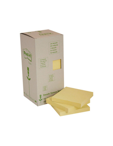 CAJA 16 BLOCS NOTAS POST-IT ECOLÓGICAS 76x76mm
