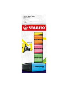 MARCADOR FLUOR STABILO BOSS MINI ESTUCHE DE 5