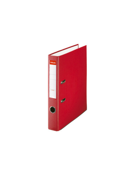ARCHIVADOR palanca ESSELTE PLASTICO FORRADO con RADO A4 50mm ROJO