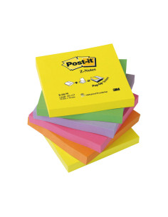 PACK 6 BLOCS Z-NOTAS POST-IT 76x76mm NEÓN