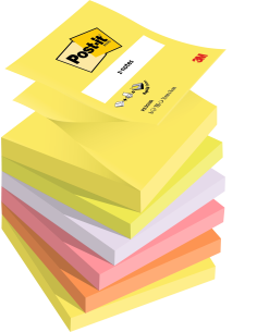 PACK 6 BLOCS Z-NOTAS POST-IT 76x76mm NEÓN 2