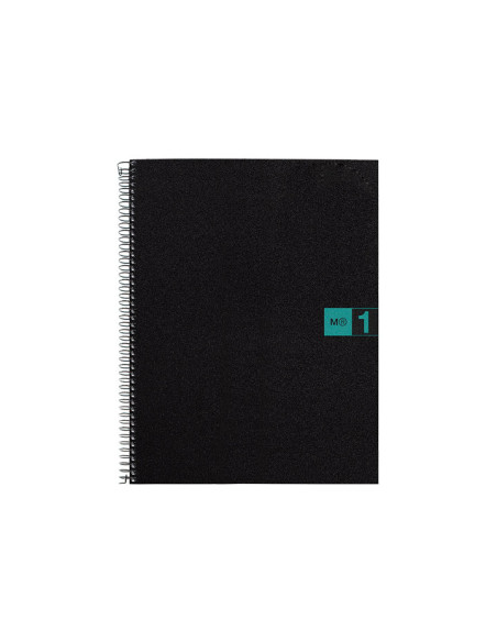 BLOC MIQUELRIUS THE ORIGINAL NOTEBOOK 1 microtapa PP A5 80h 70g CUADRIC5x5 TURQUESA