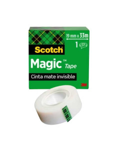 CINTA ADHESIVA INVISIBLE SCOTCH MAGIC 19 mm x 33 m