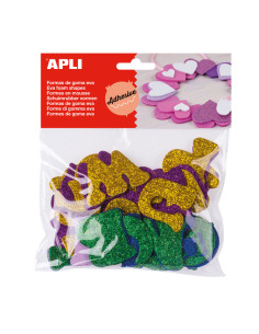 BOLSA GOMA EVA ADHESIVA APLI ALFABETO COLOR