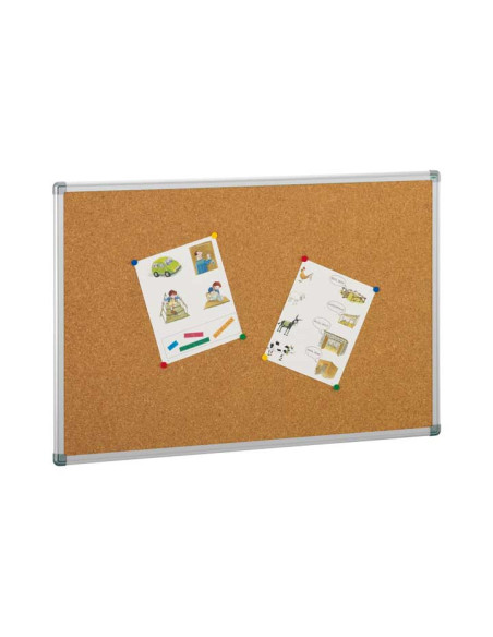 TABLERO DE CORCHO FAIBO MARCO DE ALUMINIO 100x200cm