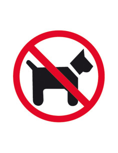 ETIQUETA APLI PROHIBIDO ANIMALES