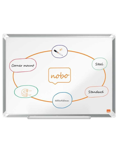 PIZARRA BLANCA NOBO PREMIUM PLUS 60x45cm ACERO LACADO