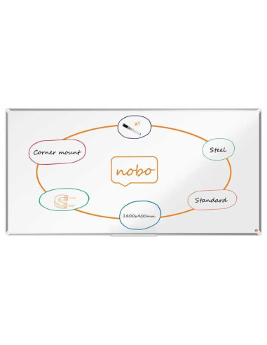 PIZARRA BLANCA NOBO PREMIUM PLUS 180x90cm ACERO LACADO