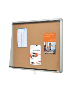 VITRINA NOBO CON FONDO DE CORCHO 100x752cm 2