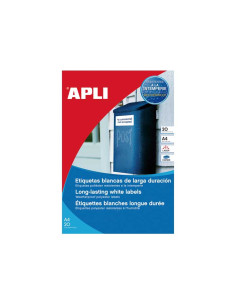 CAJA 20h ETIQUETAS APLI POLIÉSTER 475x212mm PARA EXTERIOR