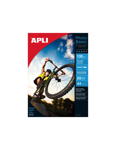CARPETA 20h PAPEL APLI PHOTOBASIC 140gr