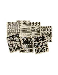 BOLSA 468 AHESIVOS APLI LETRAS Y NÚMEROS 15mm