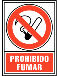 PLACA NORMALIZADA ARCHIVO 2000 PVC PROHIBIDO FUMAR 2