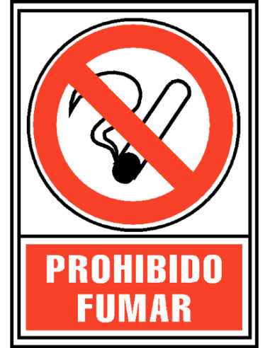 PLACA NORMALIZADA ARCHIVO 2000 PVC PROHIBIDO FUMAR