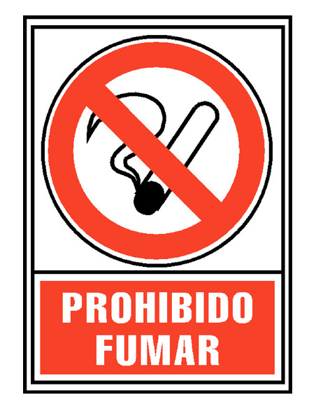 PLACA NORMALIZADA ARCHIVO 2000 PVC PROHIBIDO FUMAR