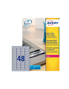 CAJA 20h ETIQUETAS POLIÉSTER AVERY 457 x 212mm