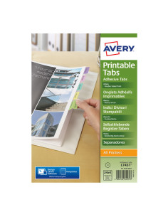 CAJA 4h PESTAÑAS AVERY ADHESIVAS