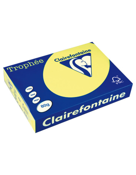 PAQUETE 500h PAPEL TROPHÉE CLAIREFONTAINE A4 FLUORESCENTE
