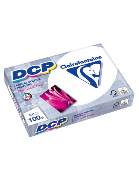 PAQUETE 500h PAPEL CLAIREFONTAINE DCP 100gr A4