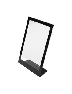 EXPOSITOR SOBREMESA DEFLECTO EN L A4 CON MARCO