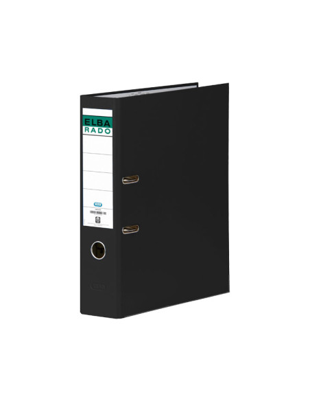 ARCHIVADOR palanca ELBA FORRADO PVC RADO CHIC A4 80mm NEGRO 1047706