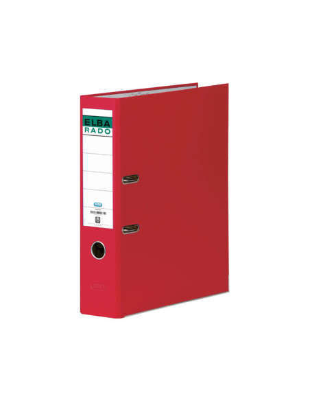 ARCHIVADOR palanca ELBA FORRADO PVC RADO CHIC A4 80mm ROJO 1047703