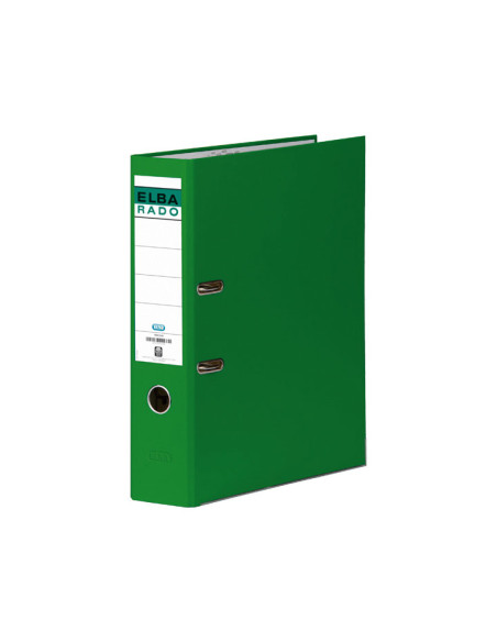 ARCHIVADOR palanca ELBA FORRADO PVC RADO CHIC A4 80mm VERDE 1047702