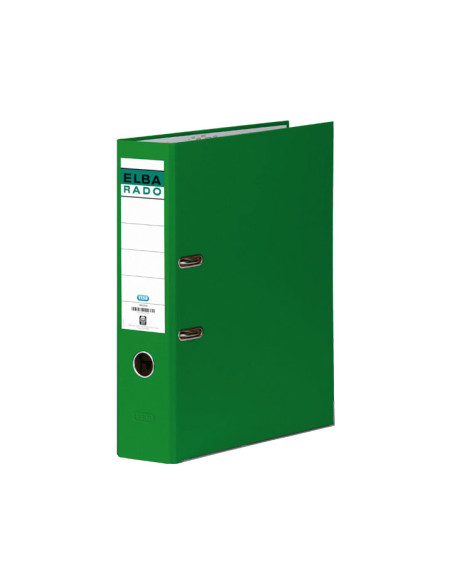 ARCHIVADOR palanca ELBA FORRADO PVC RADO CHIC F 80mm VERDE 1097702