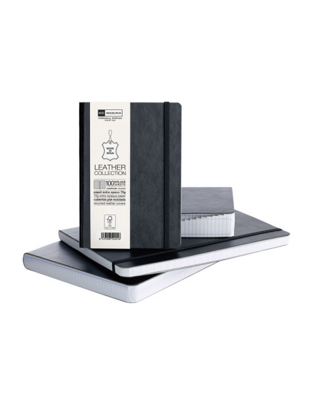 CUADERNO MIQUEL RIUS NOTEBOOK FLEXIBLE PIEL 8 CON ÍNDICE 300h 5x5