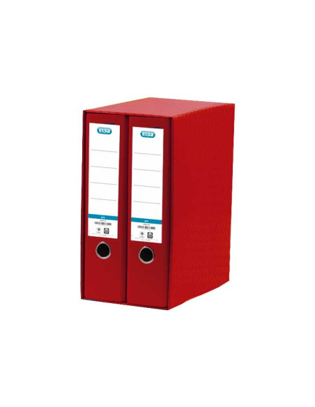 MODULO ARCHIVADORES palanca ELBA RADO TOP forrPP 2 udsA4 80mm ROJO