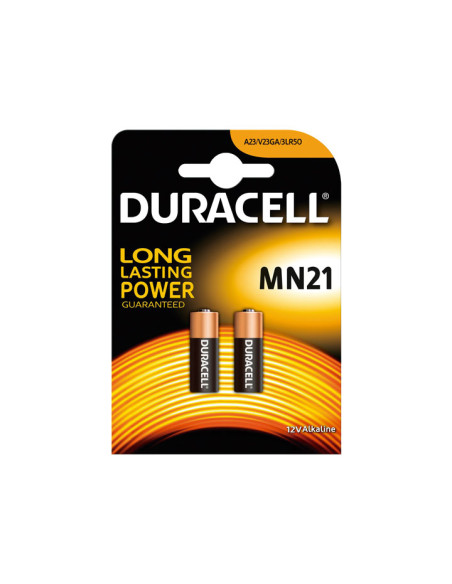 DURACELL PILAS ESPECIALES ALCALINAS MN21 LARGA DURACIÓN 12V BLISTER -2U-