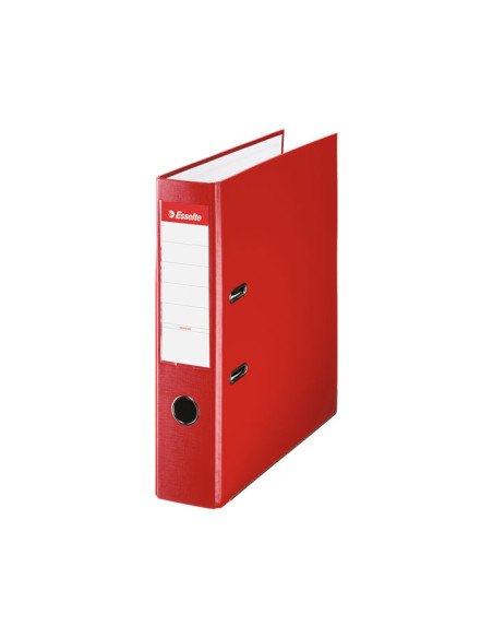 ARCHIVADOR palanca ESSELTE PLASTICO FORRADO con RADO F 75mm ROJO