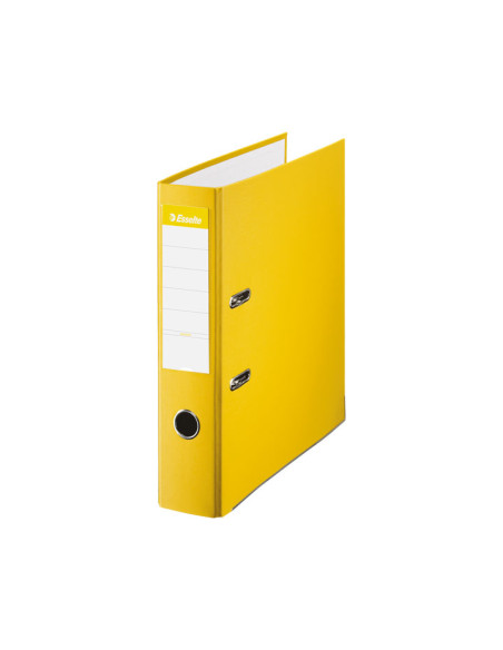 ARCHIVADOR palanca ESSELTE PLASTICO FORRADO con RADO F 75mm AMARILLO