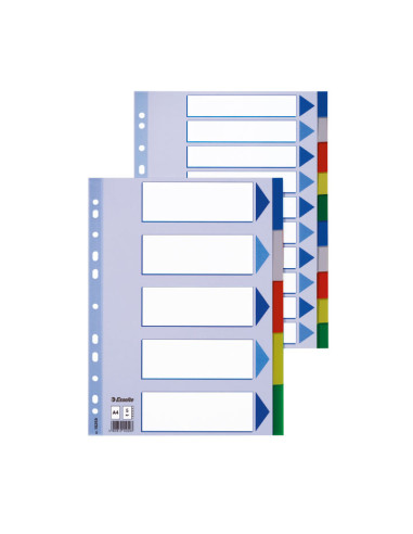 SEPARADORES ESSELTE 5 POSICIONES A4