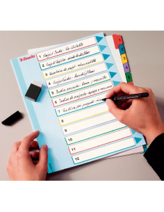 ÍNDICES ESSELTE BORRA Y REESCRIBE 1-12 POSICIONES 2