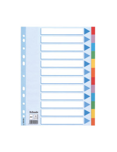 SEPARADORES ESSELTE DE CARTÓN 12 POSICIONES