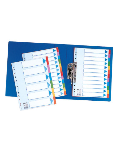 PACK 20 SEPARADORES ESSELTE DE CARTÓN 6 POSICIONES