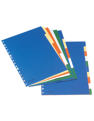 SEPARADORES ESSELTE 10 POSICIONES A4 COLORES VIVOS