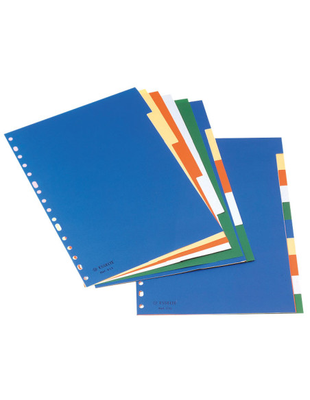 SEPARADORES ESSELTE 5 POSICIONES A4 COLORES VIVOS