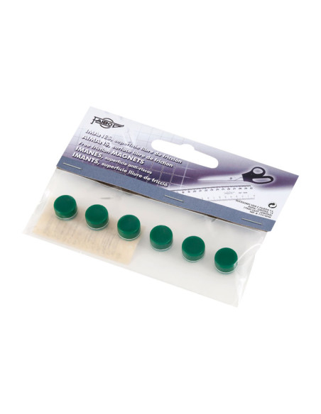 IMANES REDONDOS FAIBO 10 mm VERDE BOLSA de 6